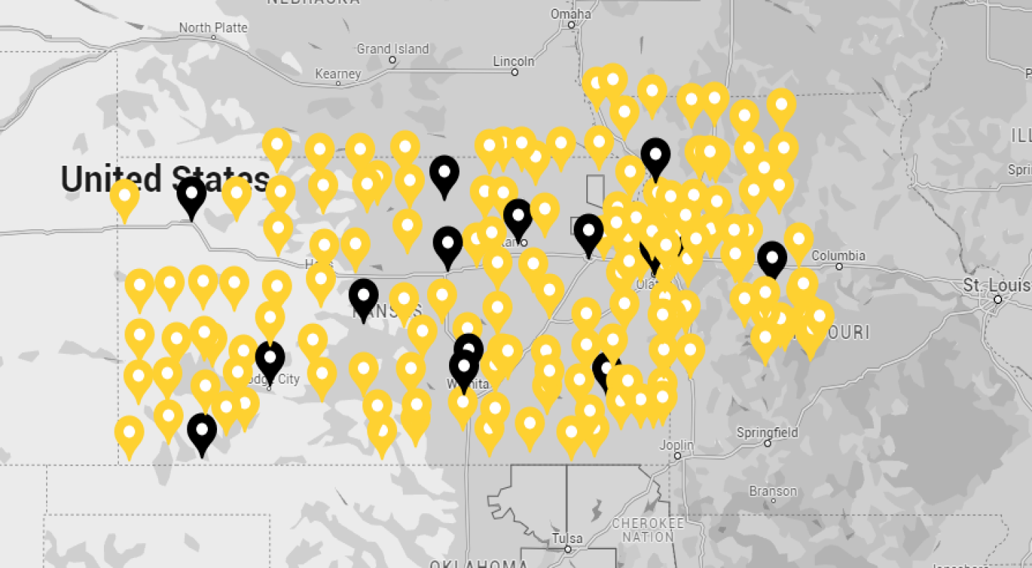 160 Parts Drop Box Locations