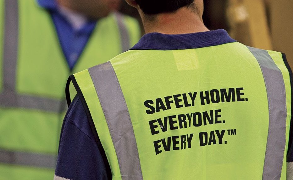 Caterpillar Crew Wearing Safety Vests