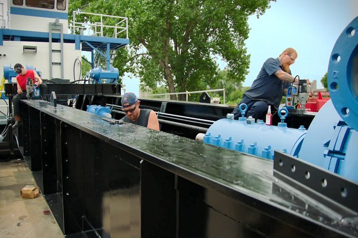 Customer Dredge Works Preparing to Deploy