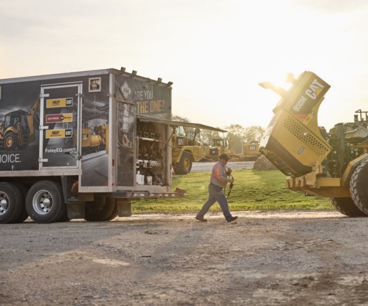 Foley Equipment Lube Tech with truck