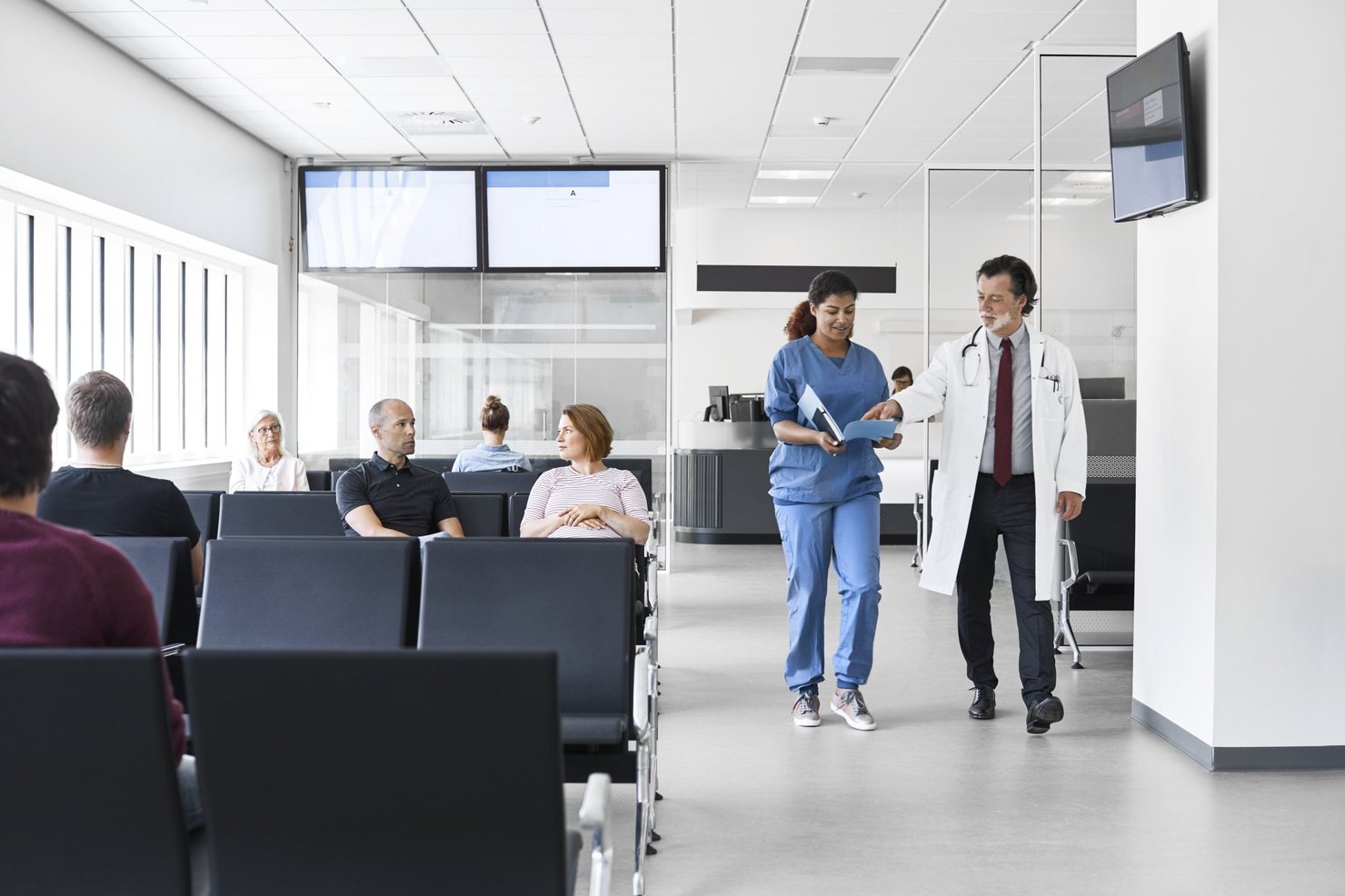 Hospital Staff with Doctor